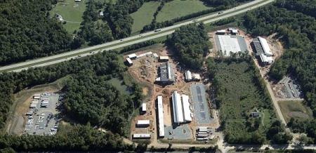 Aerial view of Town Operations Center