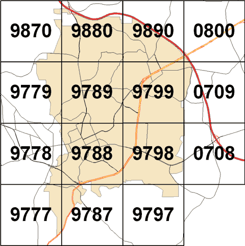 Map of FIRMs for Chapel Hill