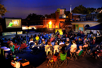 OUTDOOR MOVIE ON WALLACE DECK