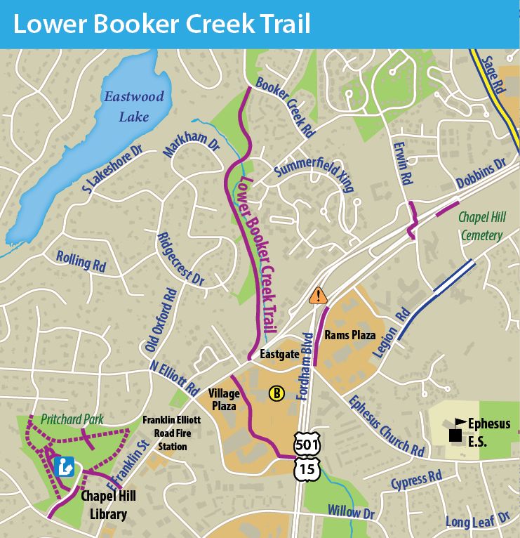 lower booker creek map