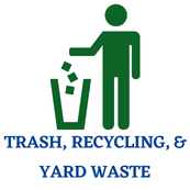 Trash, Recycling, and Yard Waste Icon