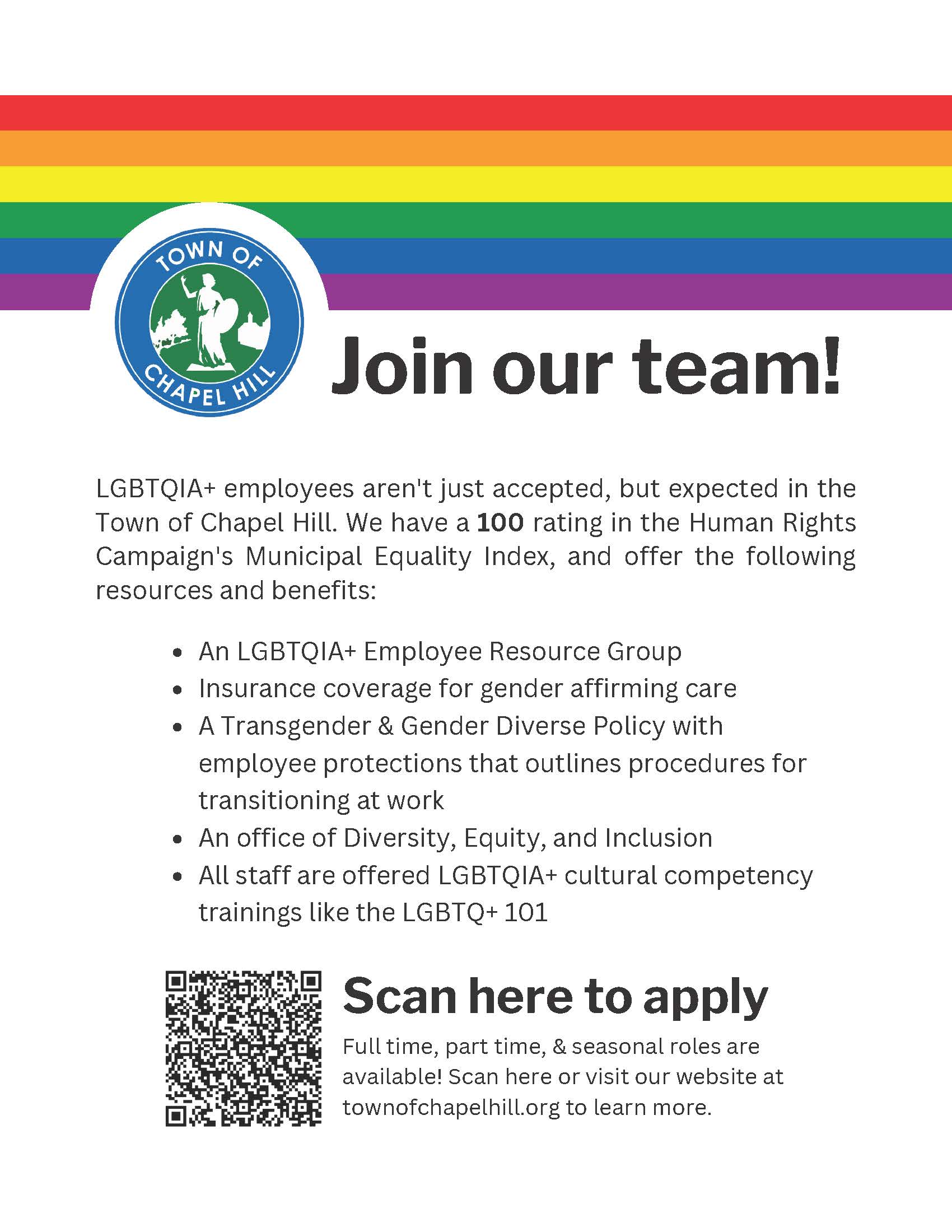 Pride Hiring Flyer