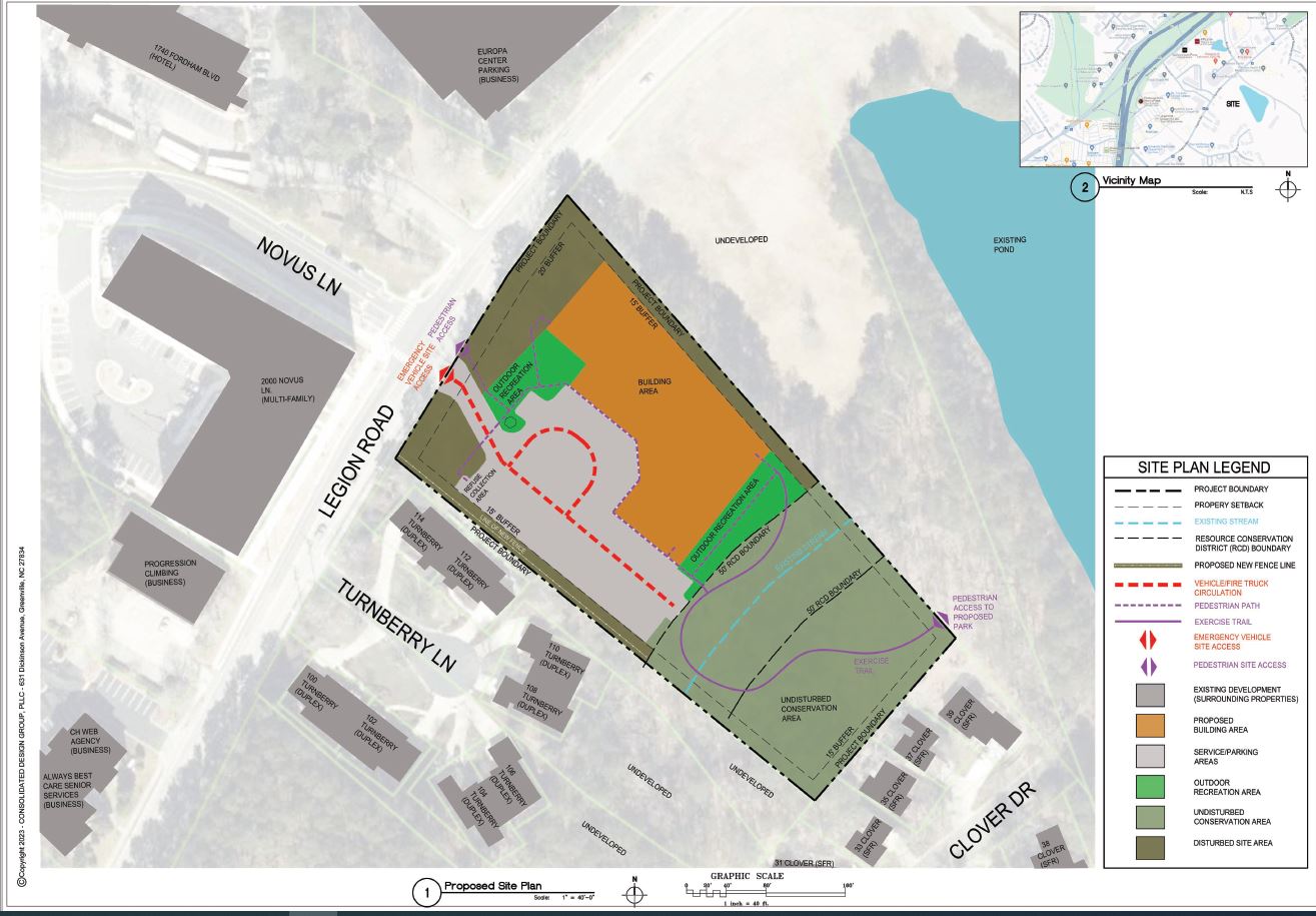 Site plan diagram for webpage